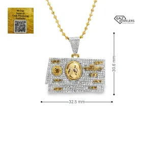 10K Gold 1.06 CTW Diamond Money Charm