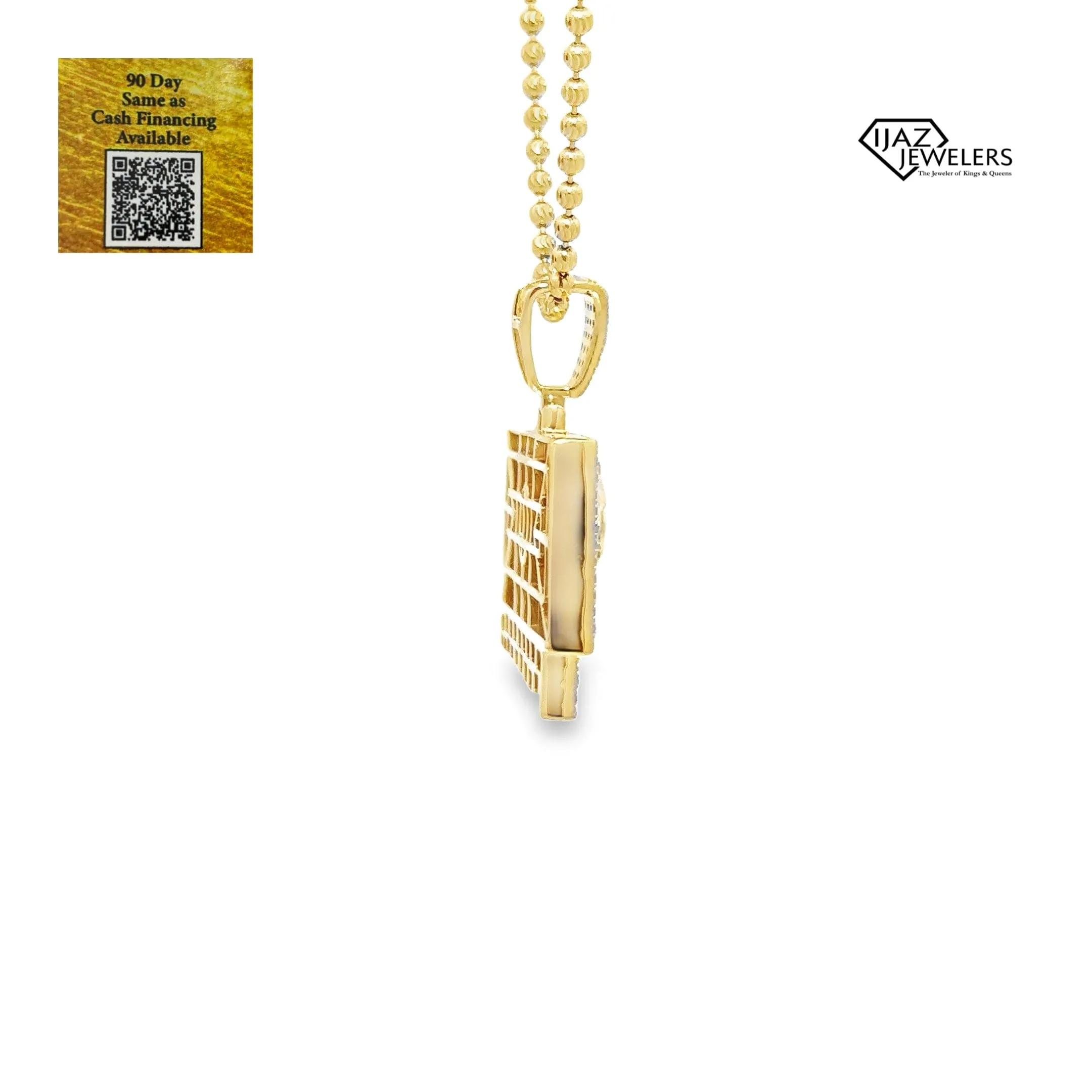 10K Gold 1.06 CTW Diamond Money Charm