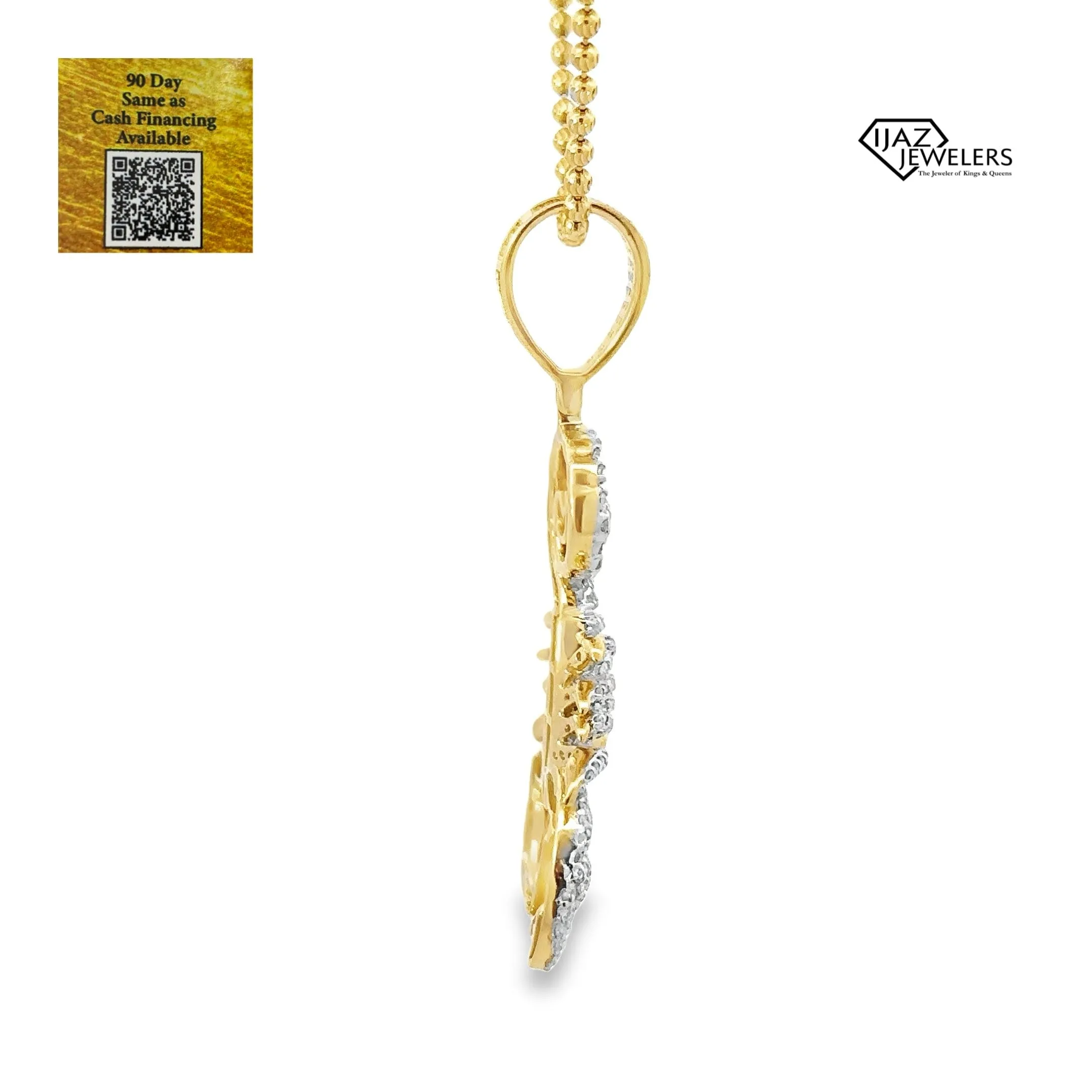 10K Gold 1.67 CTW Diamond Scorpion Charm