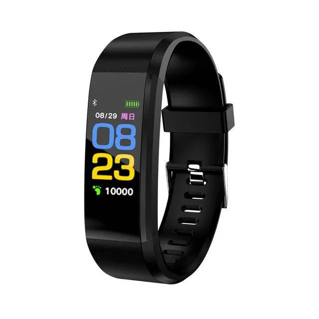 115 Plus Bluetooth Smart Watch Heart Rate Monitor Fitness Tracker Bracelet Waterproof