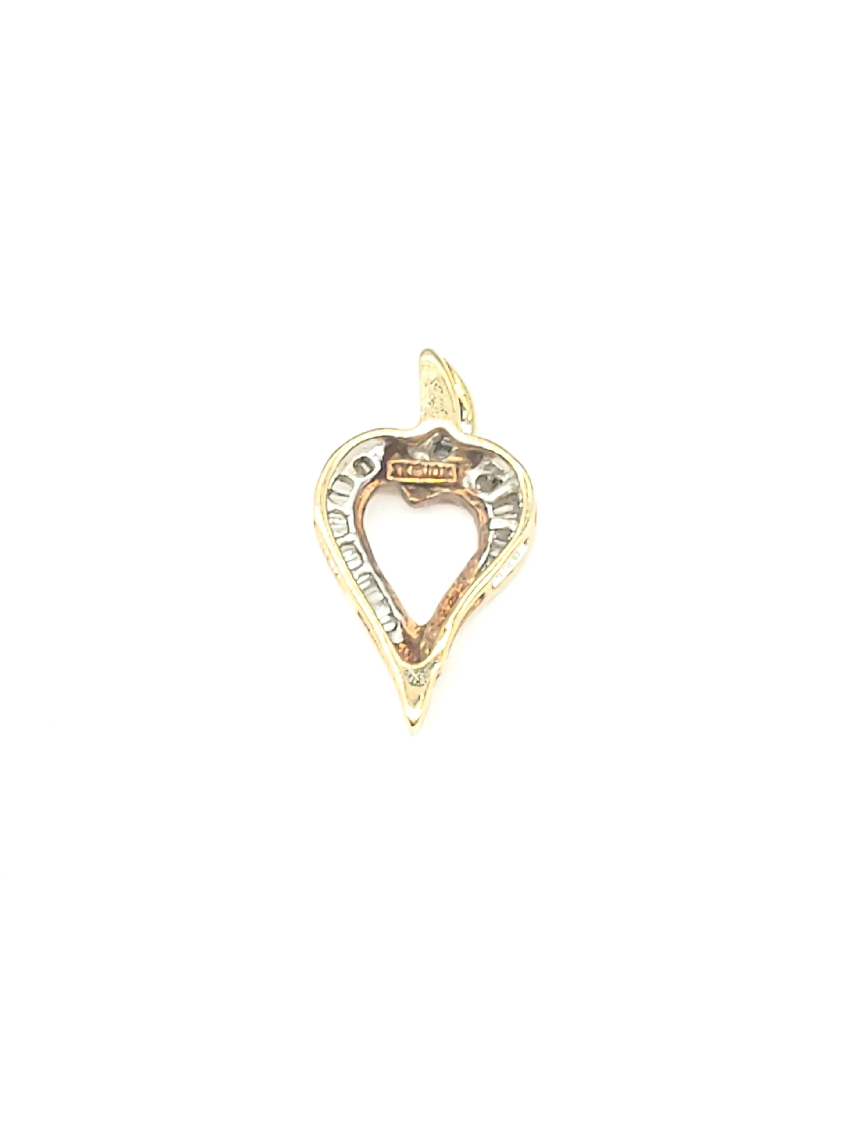 1/2 Carat Diamond Heart Pendant