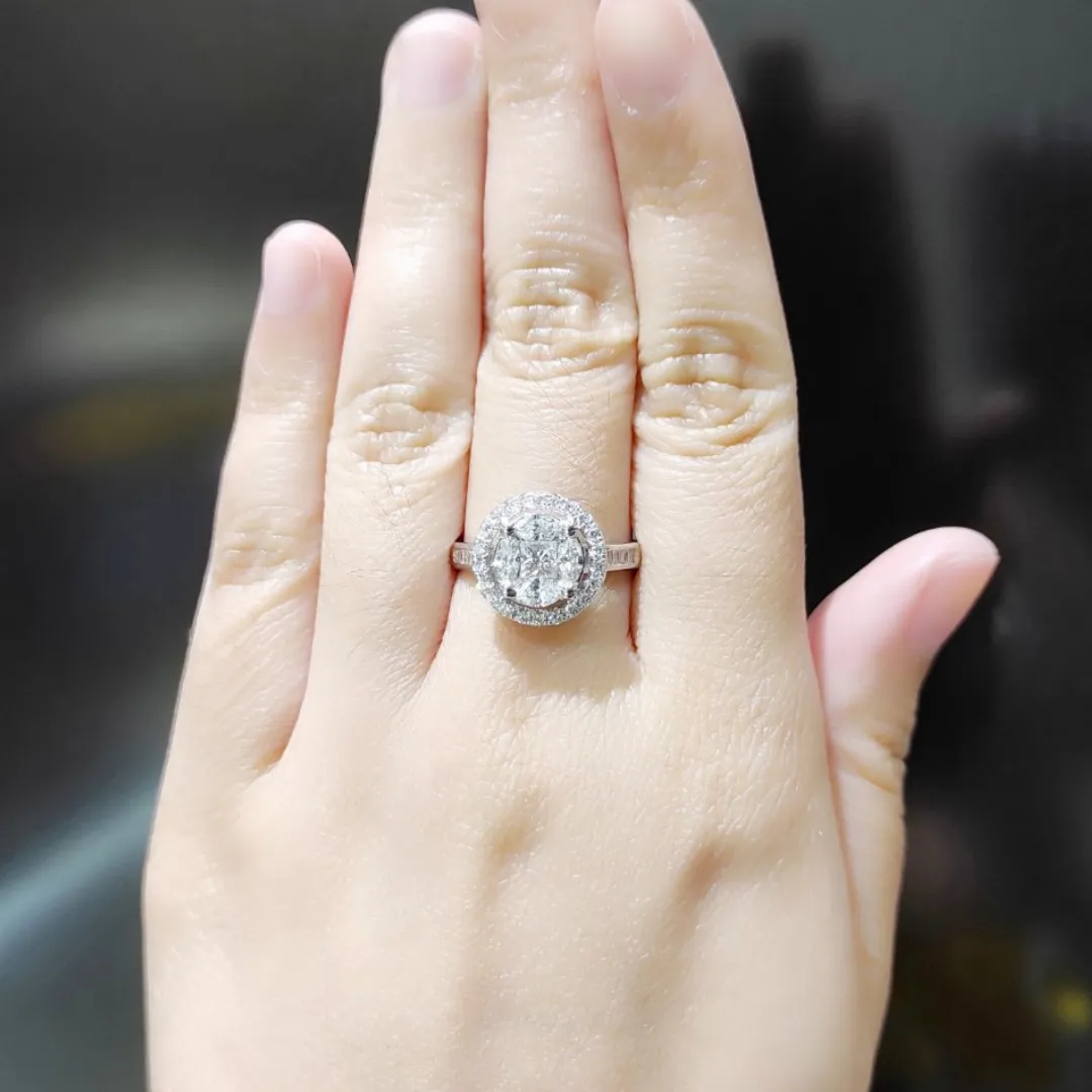 .91ctw Diamond Engagement Ring/ Women's Ring