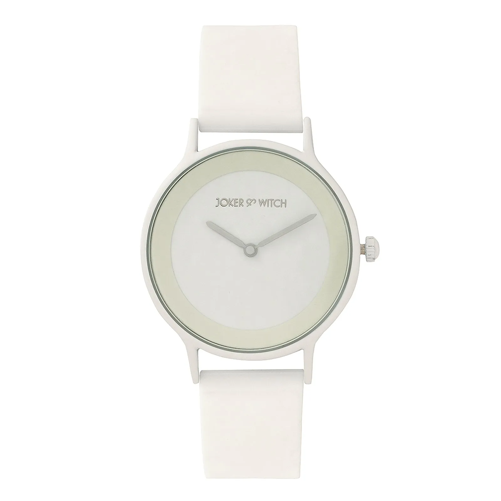 Alpine White Silicone Strap Watch