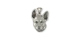 Australian Cattle Dog Pendant Jewelry Sterling Silver Handmade Dog Pendant ACD7-P