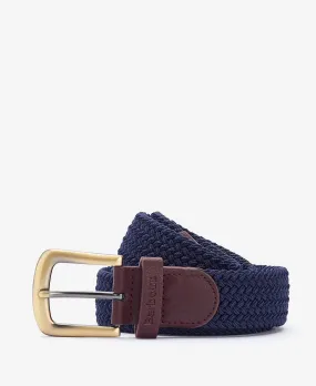 Barbour Stretch Webbing Leather Belt