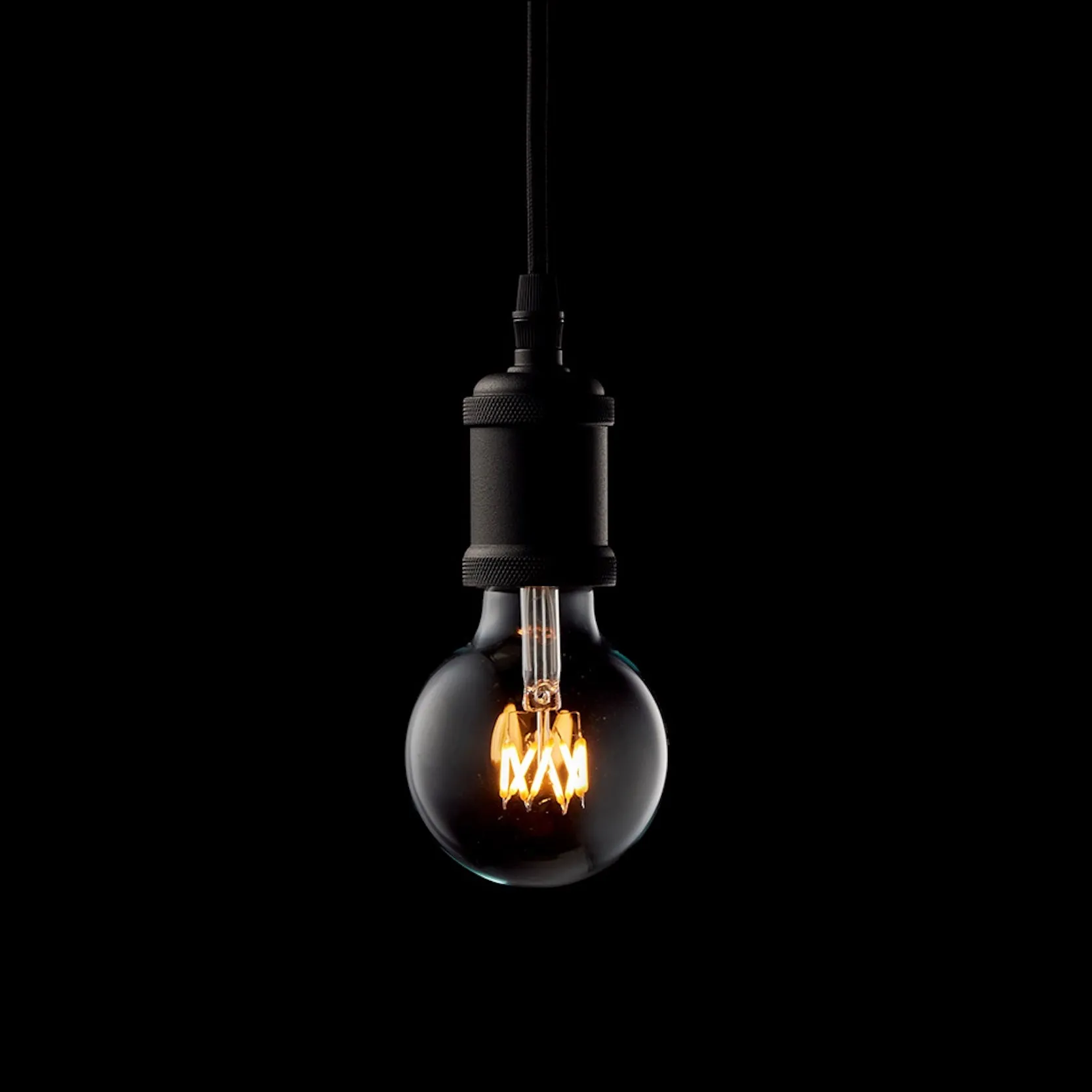 Black Plug-In Pendant