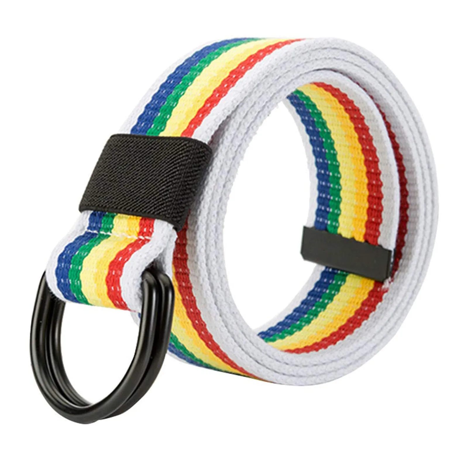 CANVAS BRAIDED DOUBLE BUCKLE   BELT