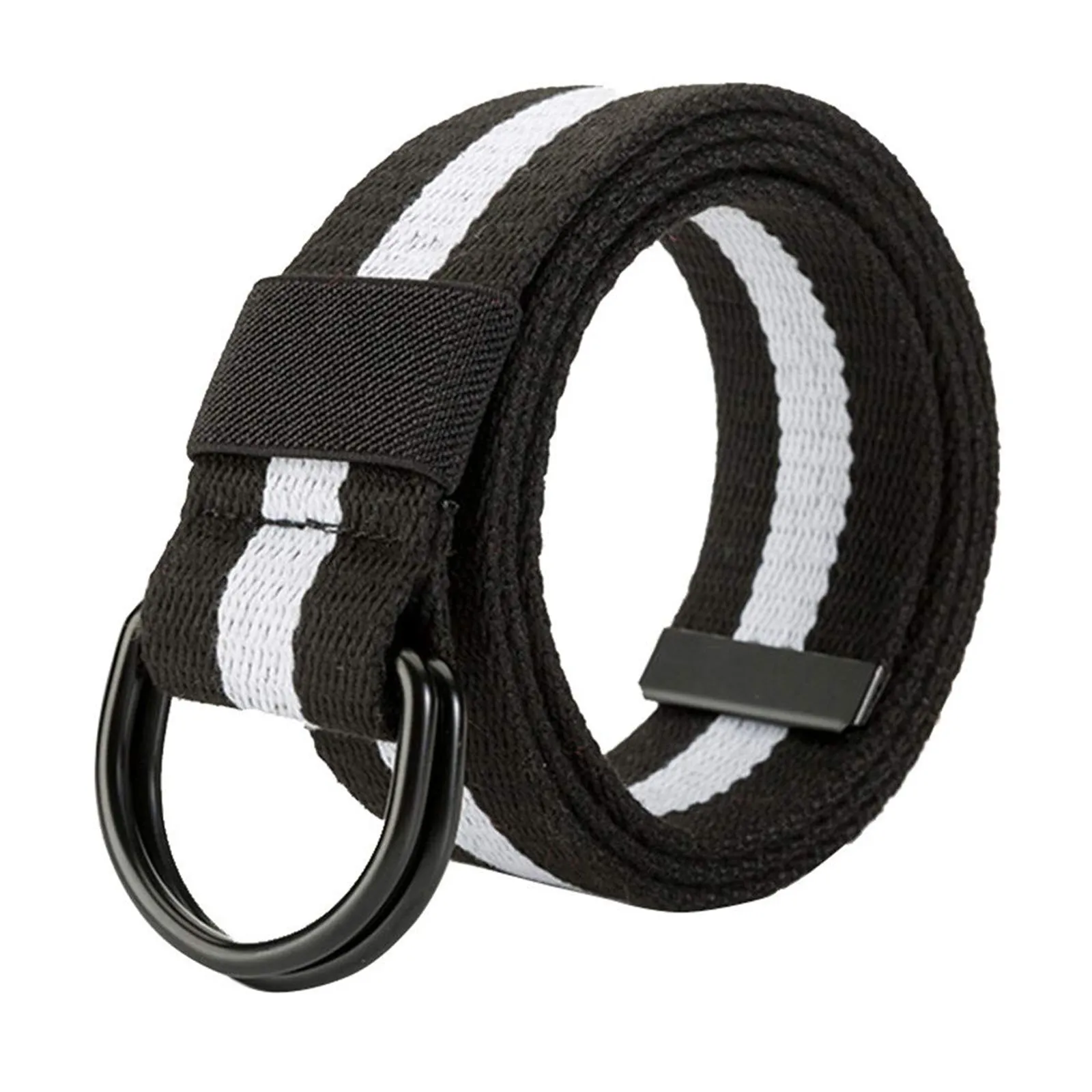 CANVAS BRAIDED DOUBLE BUCKLE   BELT