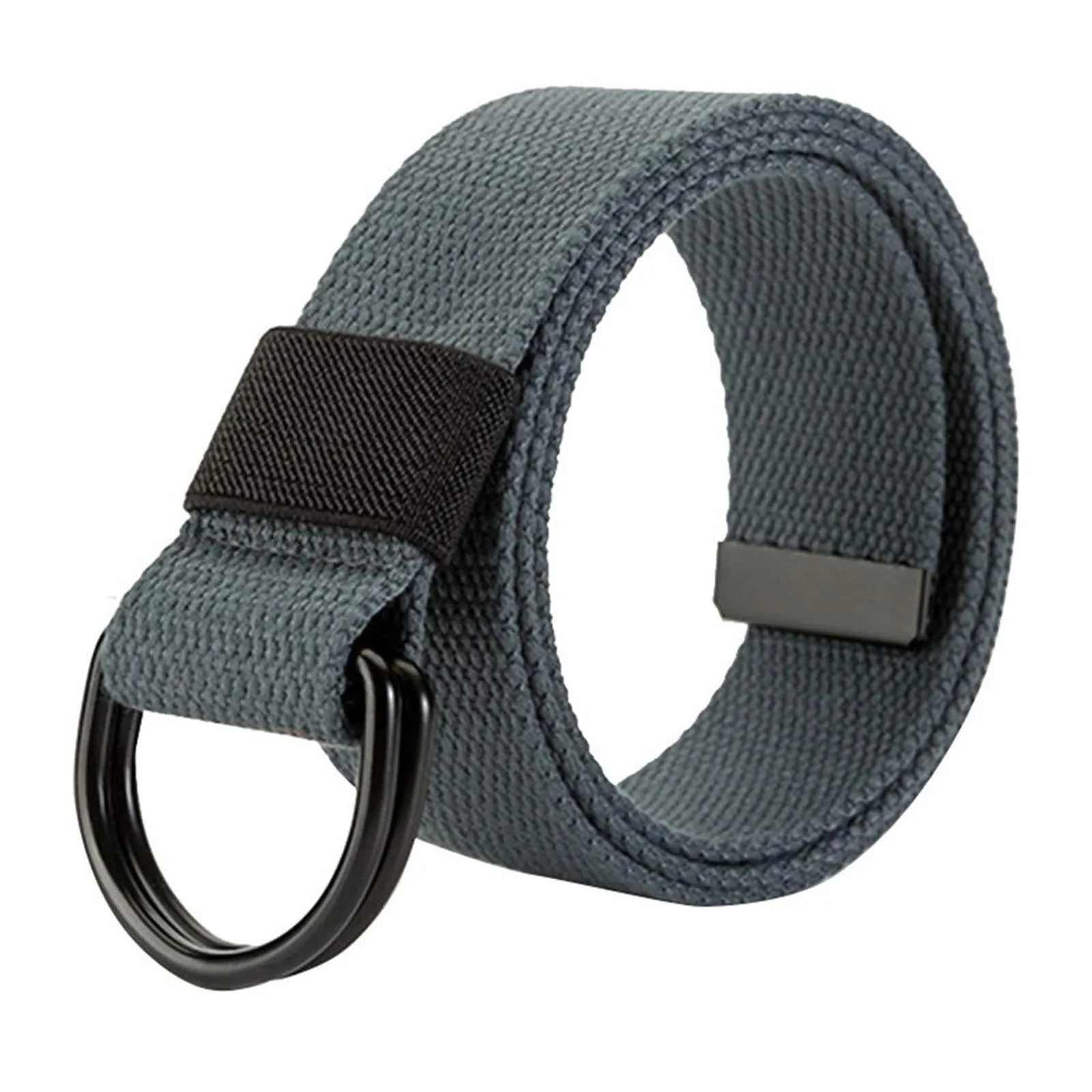 CANVAS BRAIDED DOUBLE BUCKLE   BELT