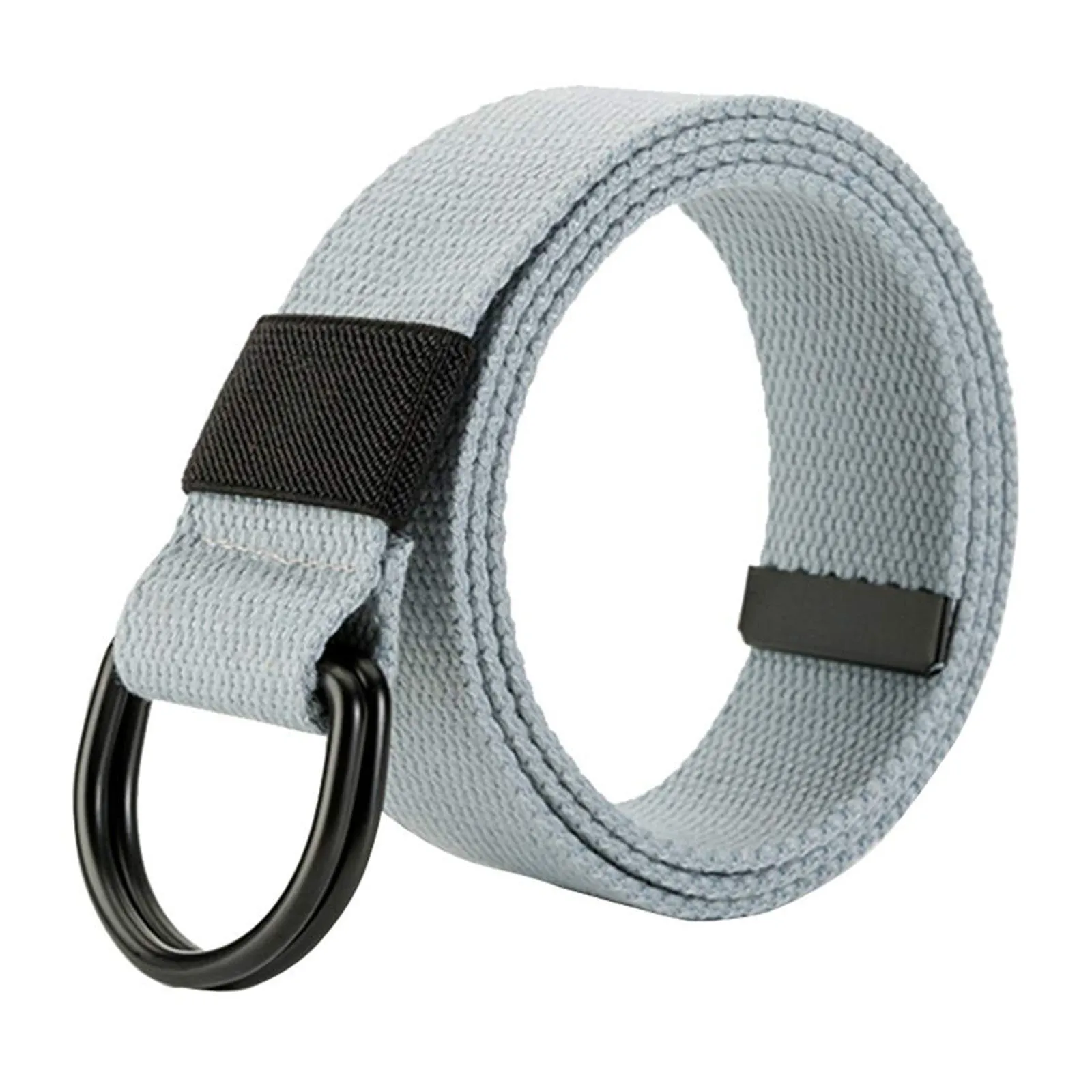 CANVAS BRAIDED DOUBLE BUCKLE   BELT