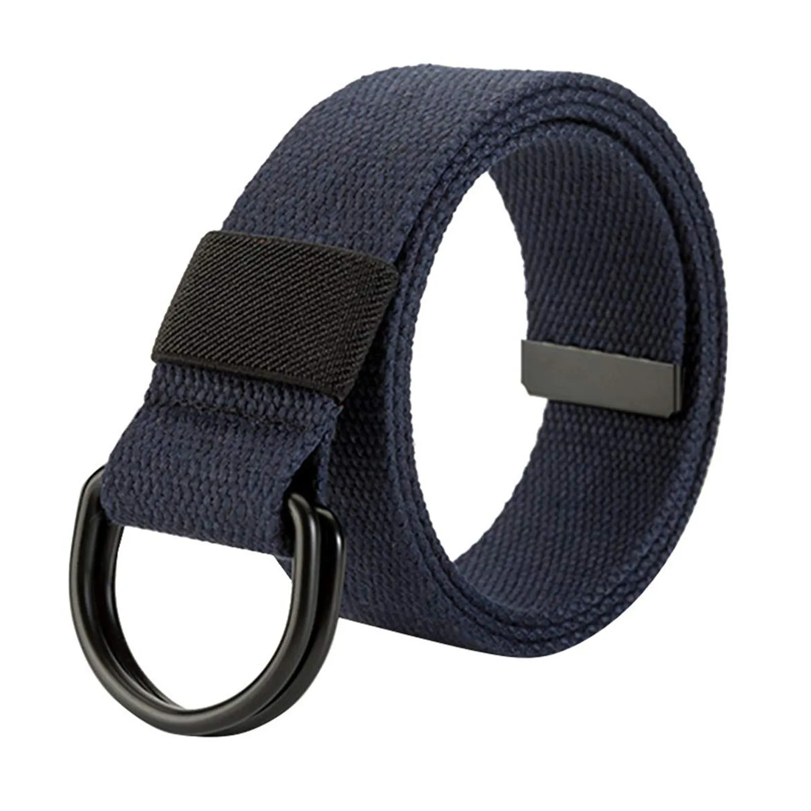 CANVAS BRAIDED DOUBLE BUCKLE   BELT