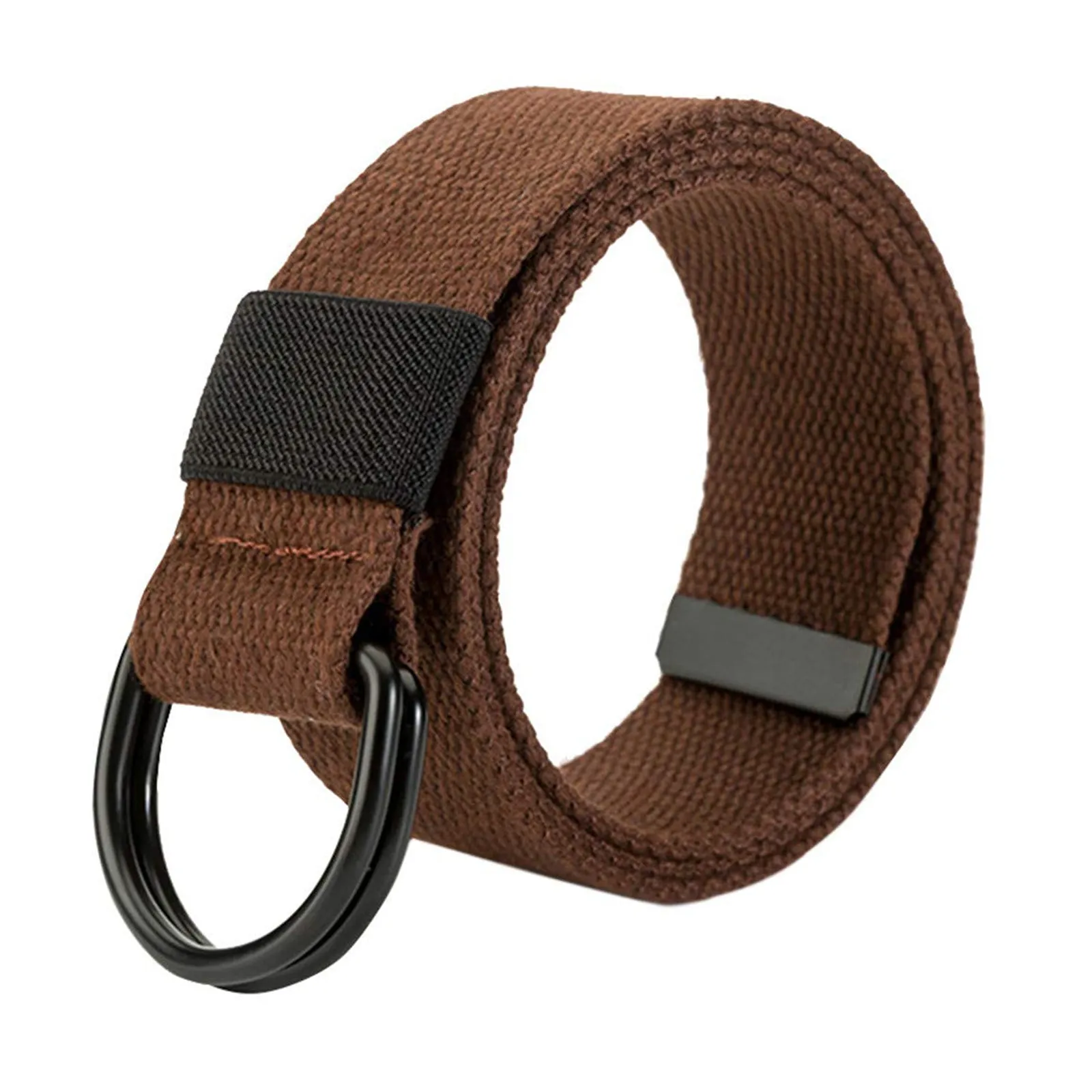 CANVAS BRAIDED DOUBLE BUCKLE   BELT