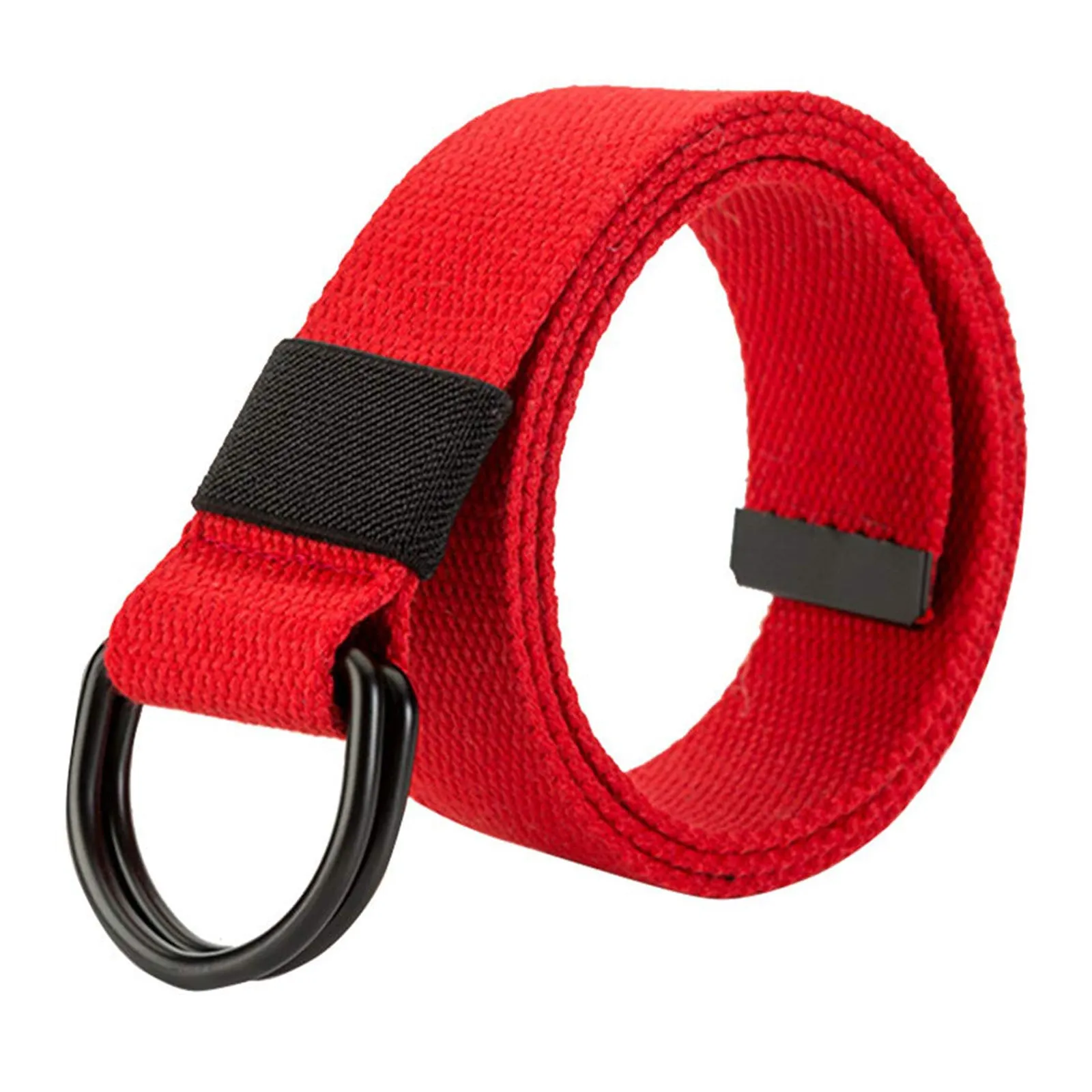 CANVAS BRAIDED DOUBLE BUCKLE   BELT