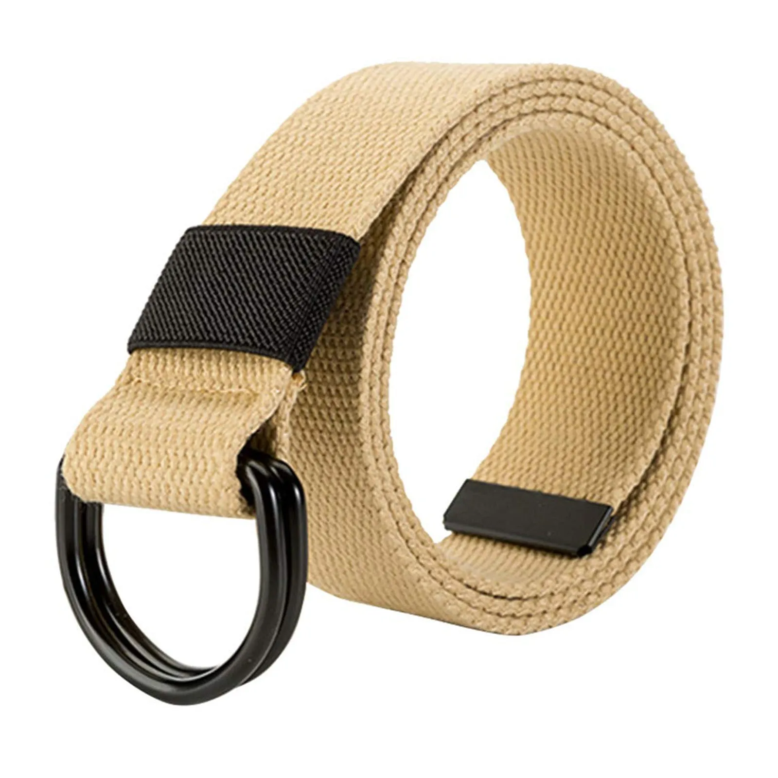 CANVAS BRAIDED DOUBLE BUCKLE   BELT