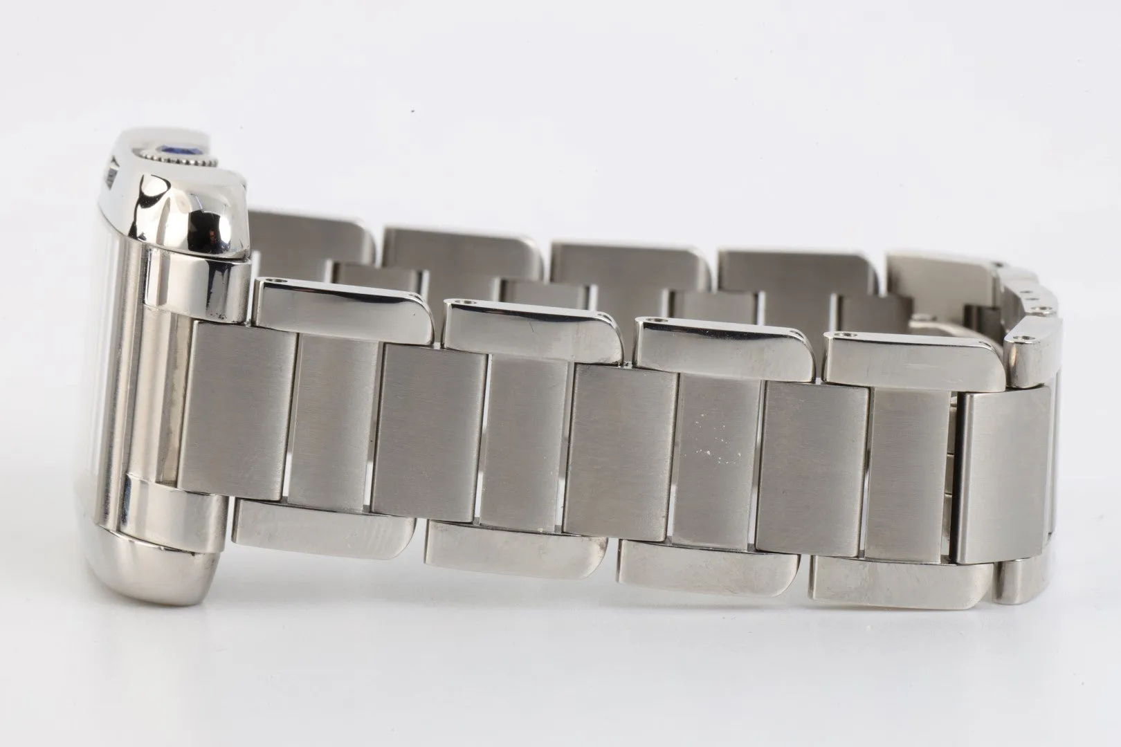 Cartier Tank Anglaise 3511 Stainless Steel 30mm Ladies Watch (Original Box)