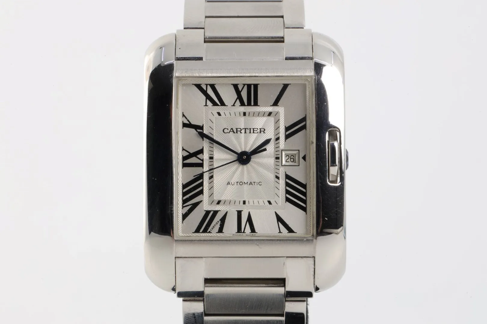 Cartier Tank Anglaise 3511 Stainless Steel 30mm Ladies Watch (Original Box)