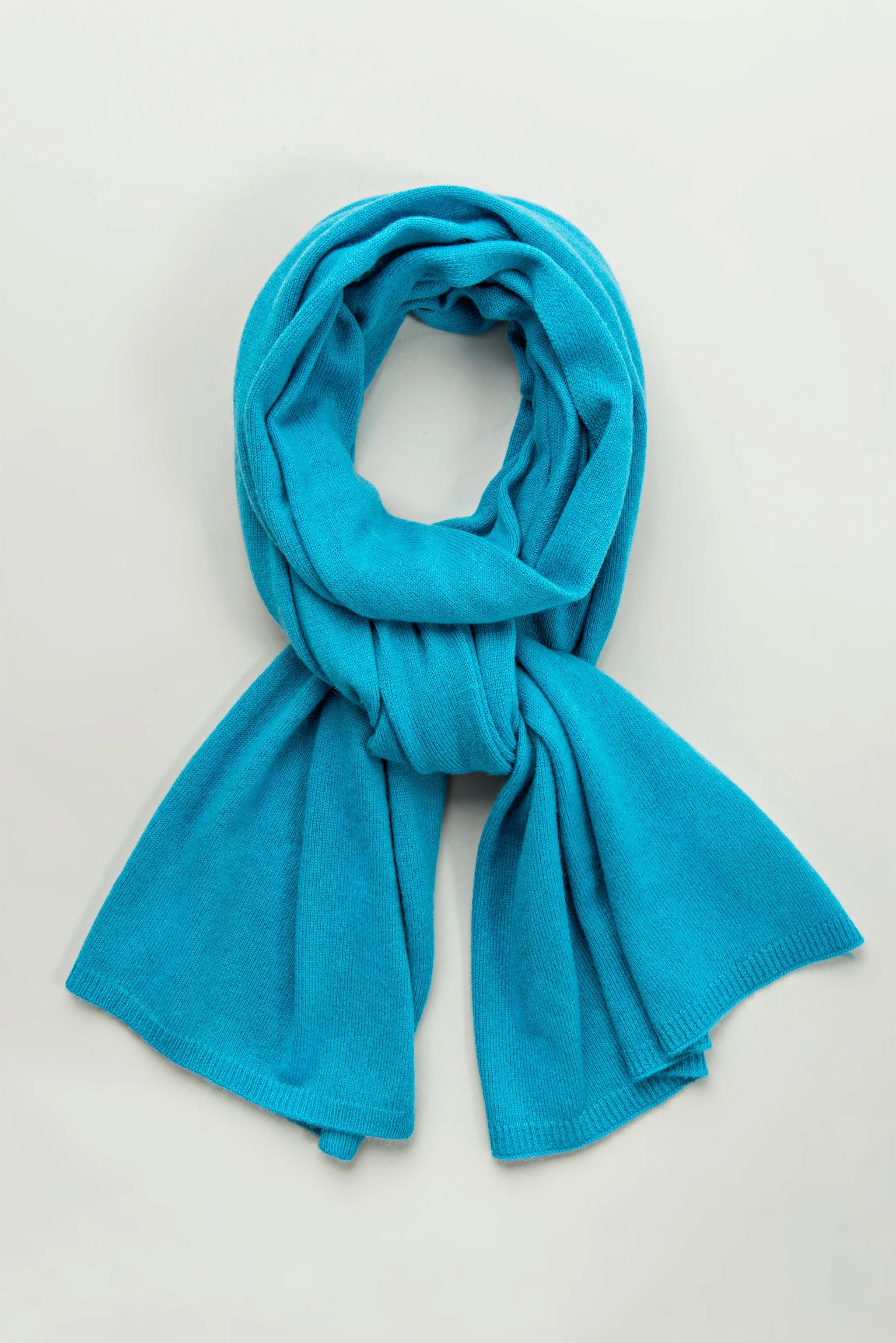 Cashmere Scarf 30/70  | Cyan