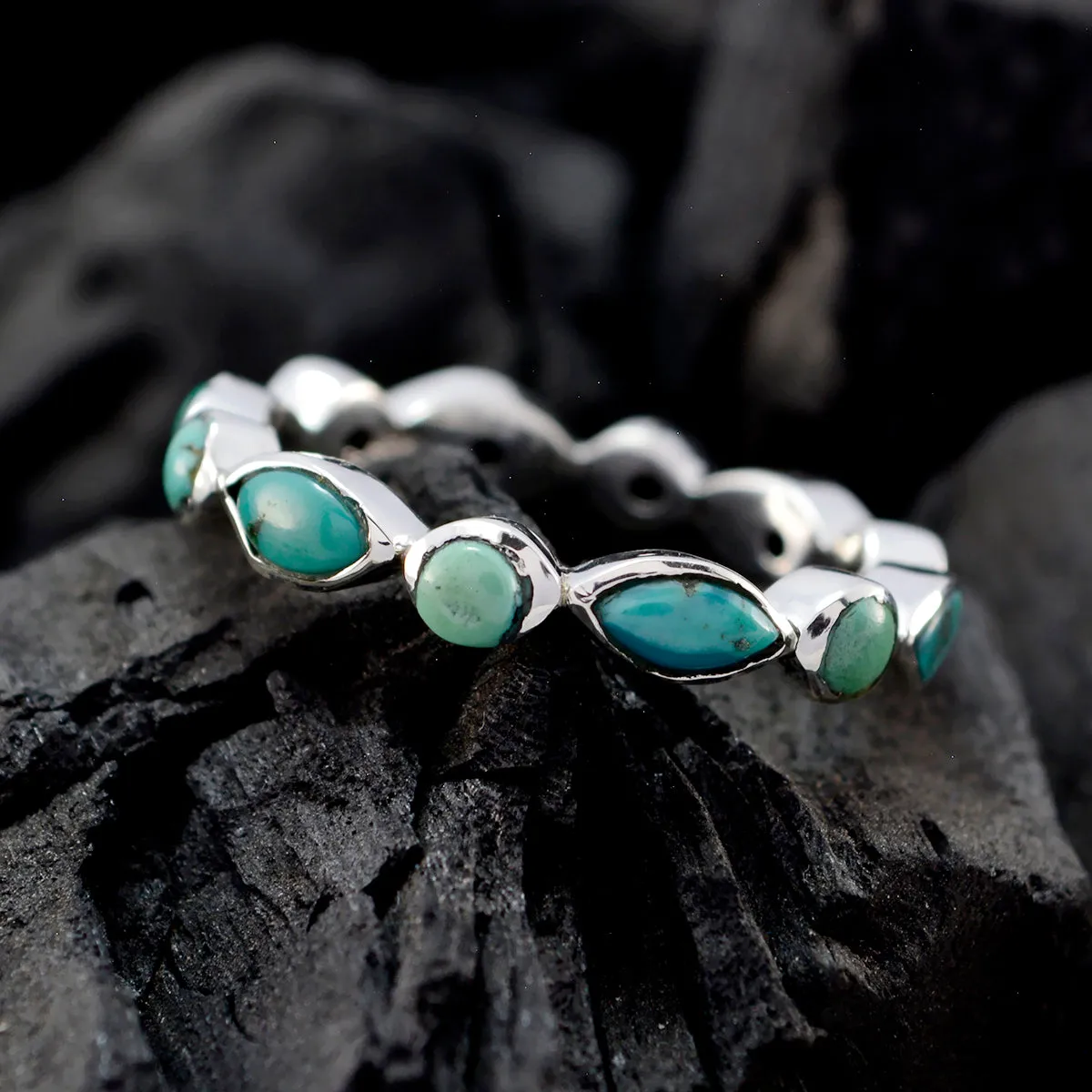 Classy Gems Turquoise Sterling Silver Rings Popular Jewelry Brands