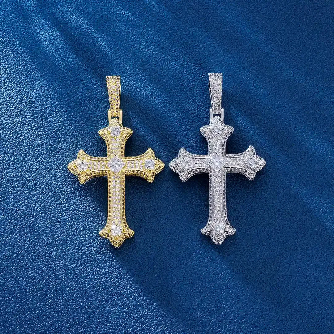 Clustered Cross Pendant