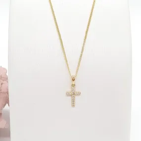 Cubic Zirconia Cross Necklace