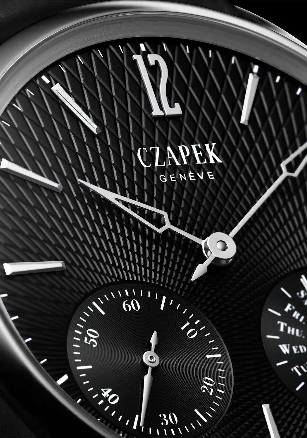 Czapek & Cie Quai des Bergues 40.5mm Double Soleil Tuxedo Black | Pre-Order