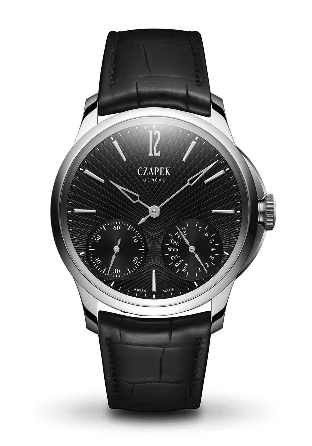 Czapek & Cie Quai des Bergues 40.5mm Double Soleil Tuxedo Black | Pre-Order