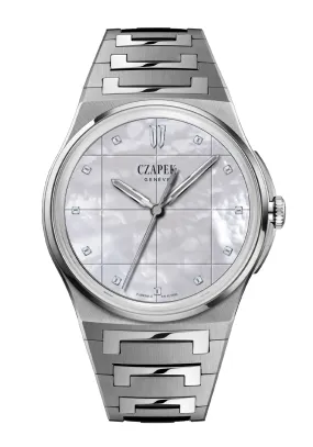 Czapek Antarctique S La Carte Des Nuages Misty White Steel | LE