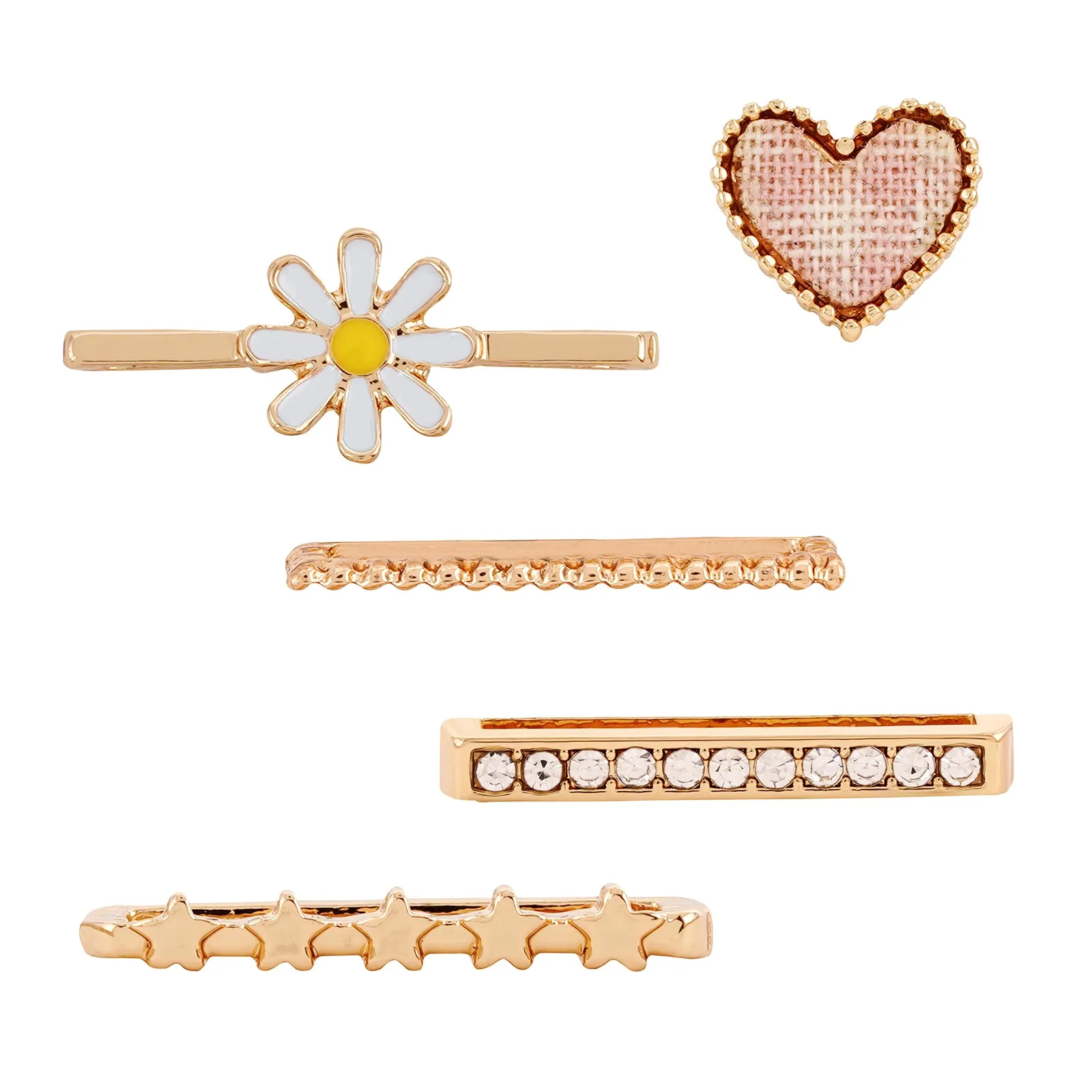 Daisy Heartbeat Gold Ring Watch Charm