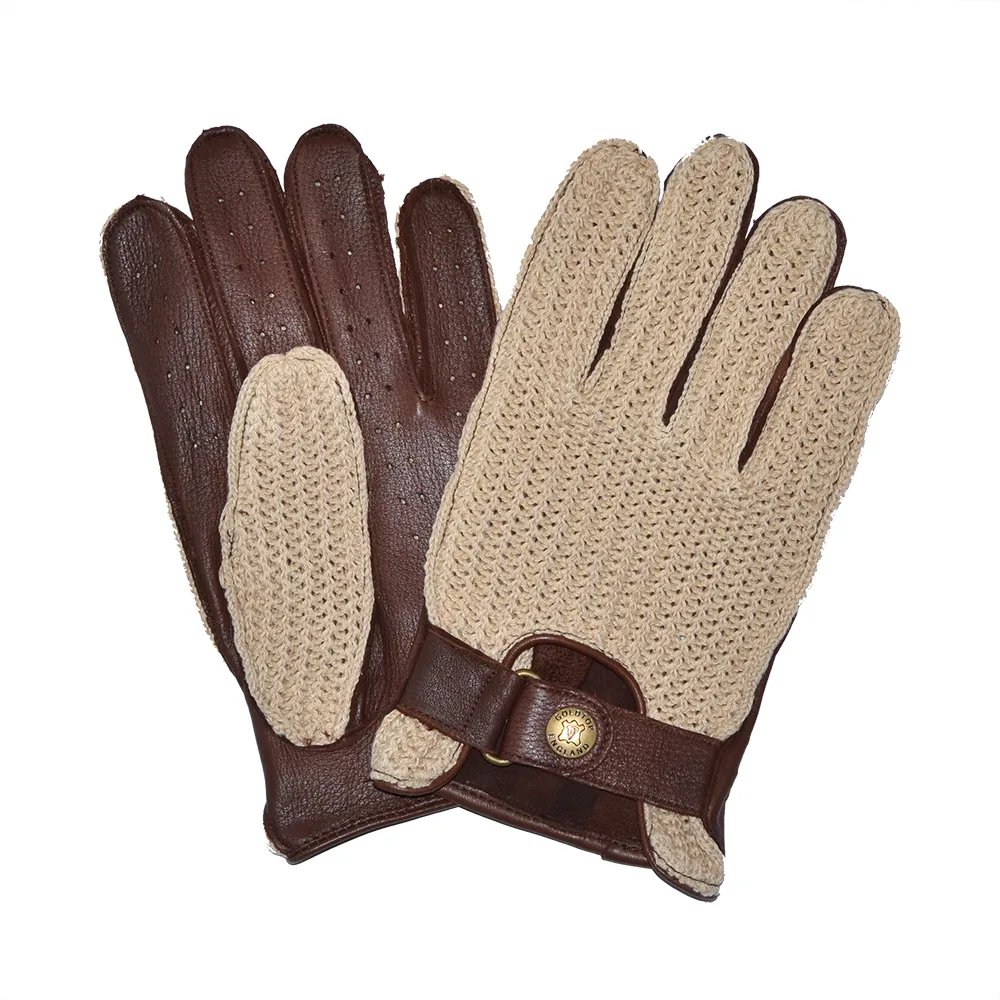 Deerskin Leather String Back Driving Gloves