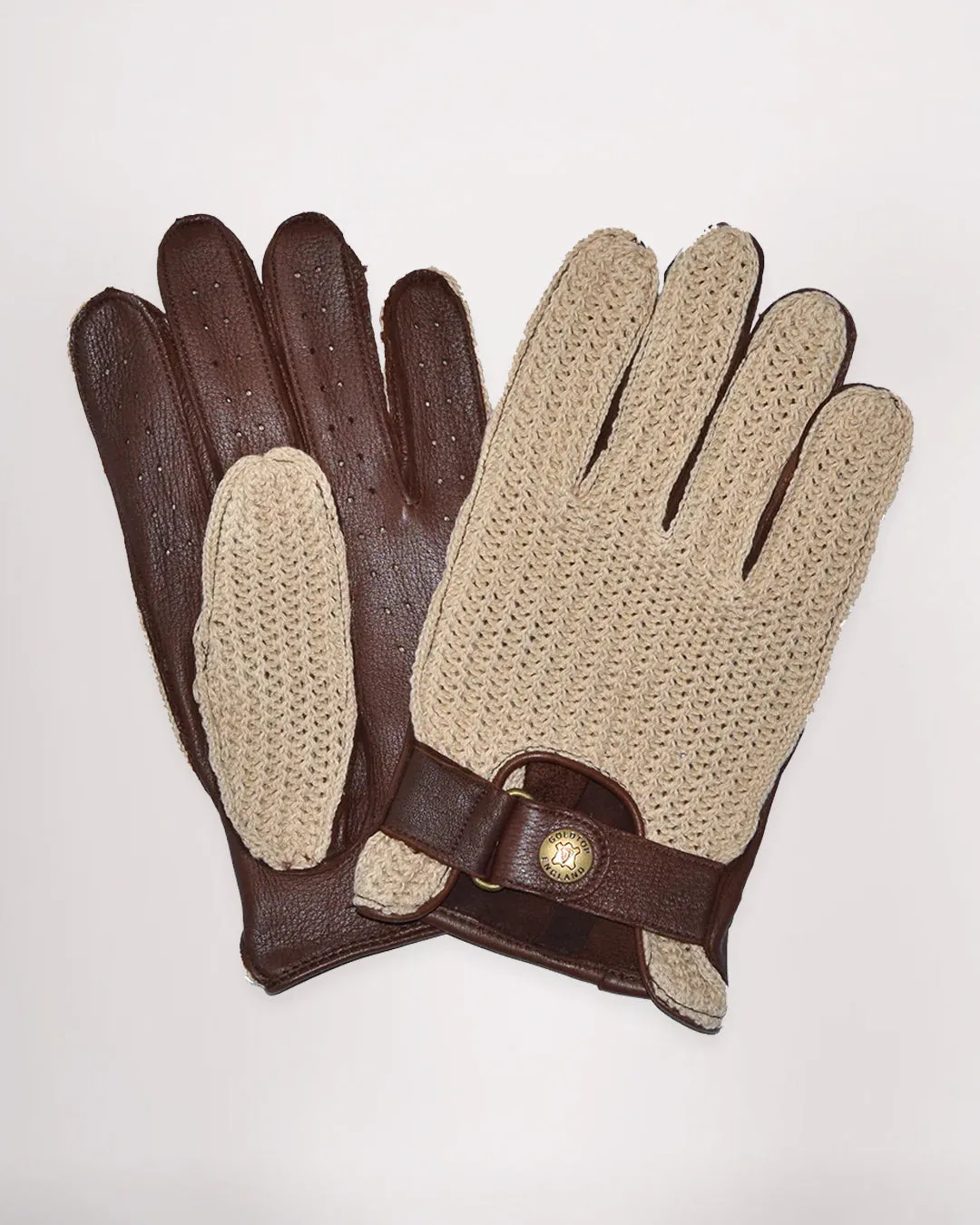 Deerskin Leather String Back Driving Gloves