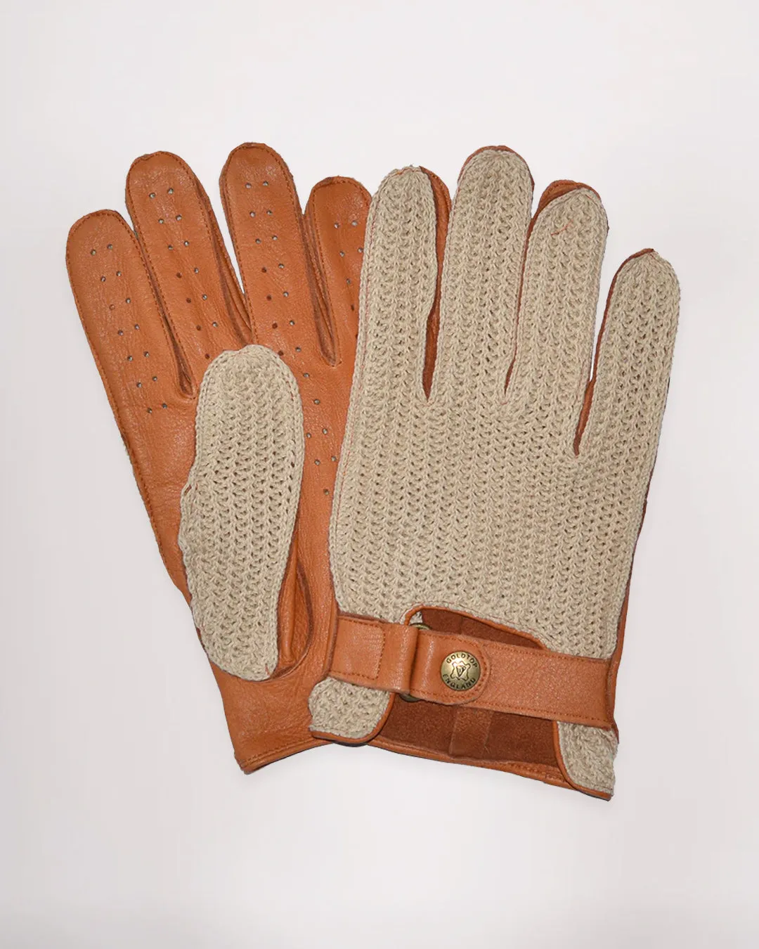 Deerskin Leather String Back Driving Gloves