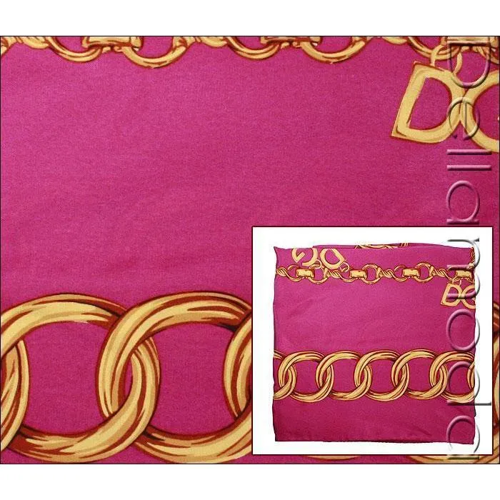 Dolce & Gabbana Scarf Magenta Square Scarf (SHALS05)