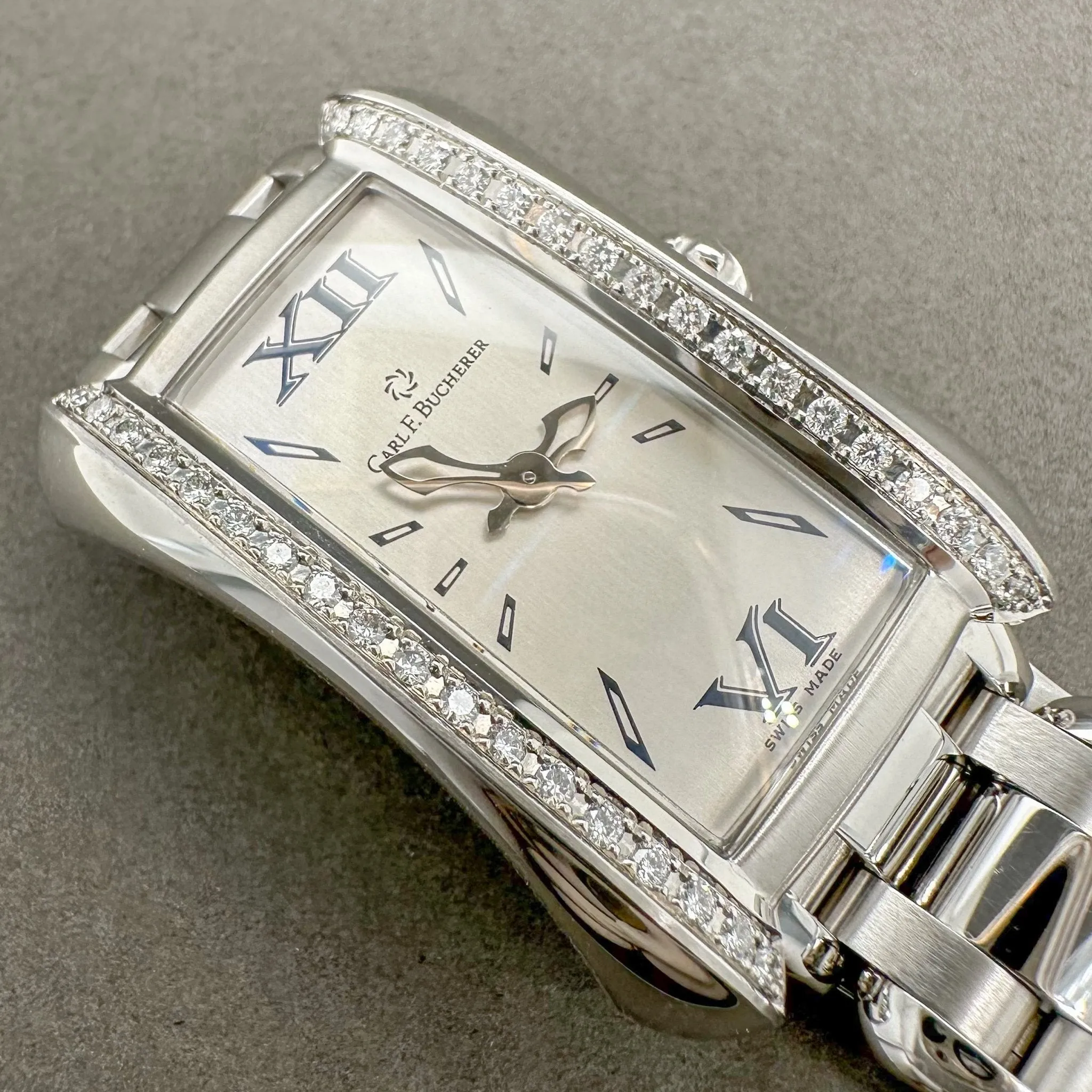 Estate Carl F. Bucherer 0.45ctw G/VS2-SI1 Diamond Alacria Queen Quartz Watch