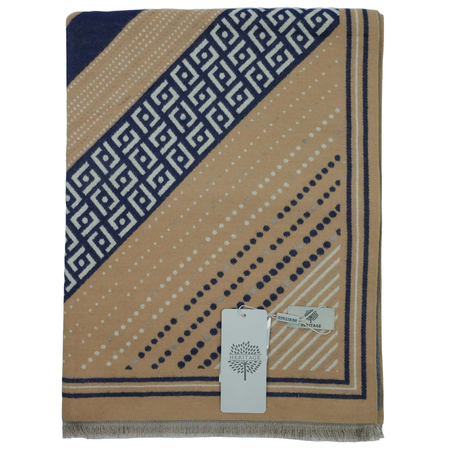 Heritage Warm Cashmere Pashmina Soft Feel Scarve - Aztec