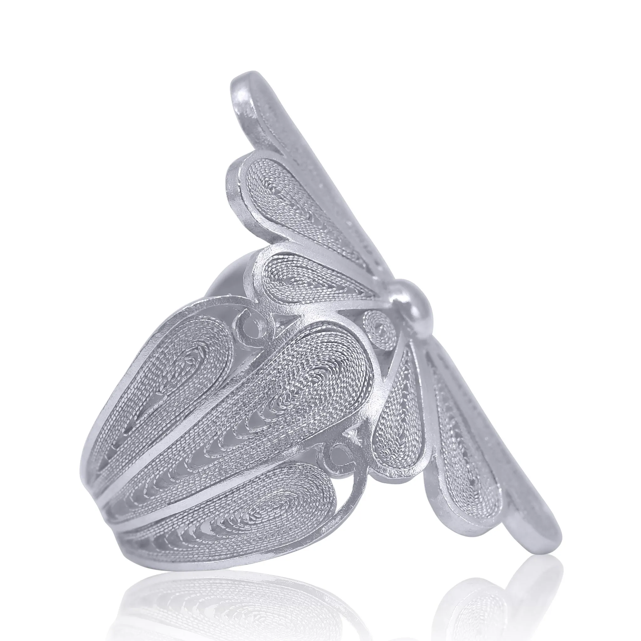 ISABEL SILVER SIGNATURE RING FILIGREE