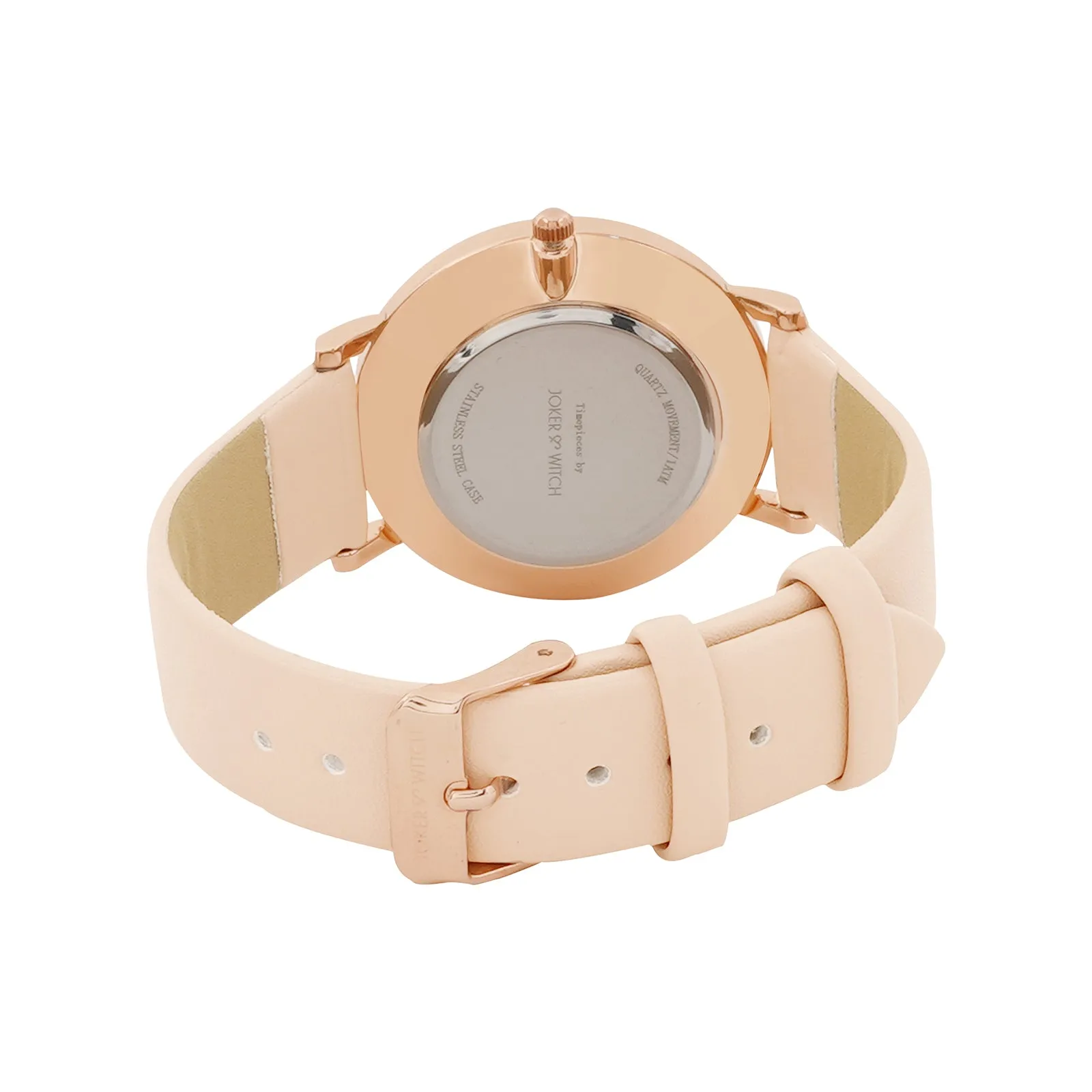 Jubilant Beige PU Strap Watch