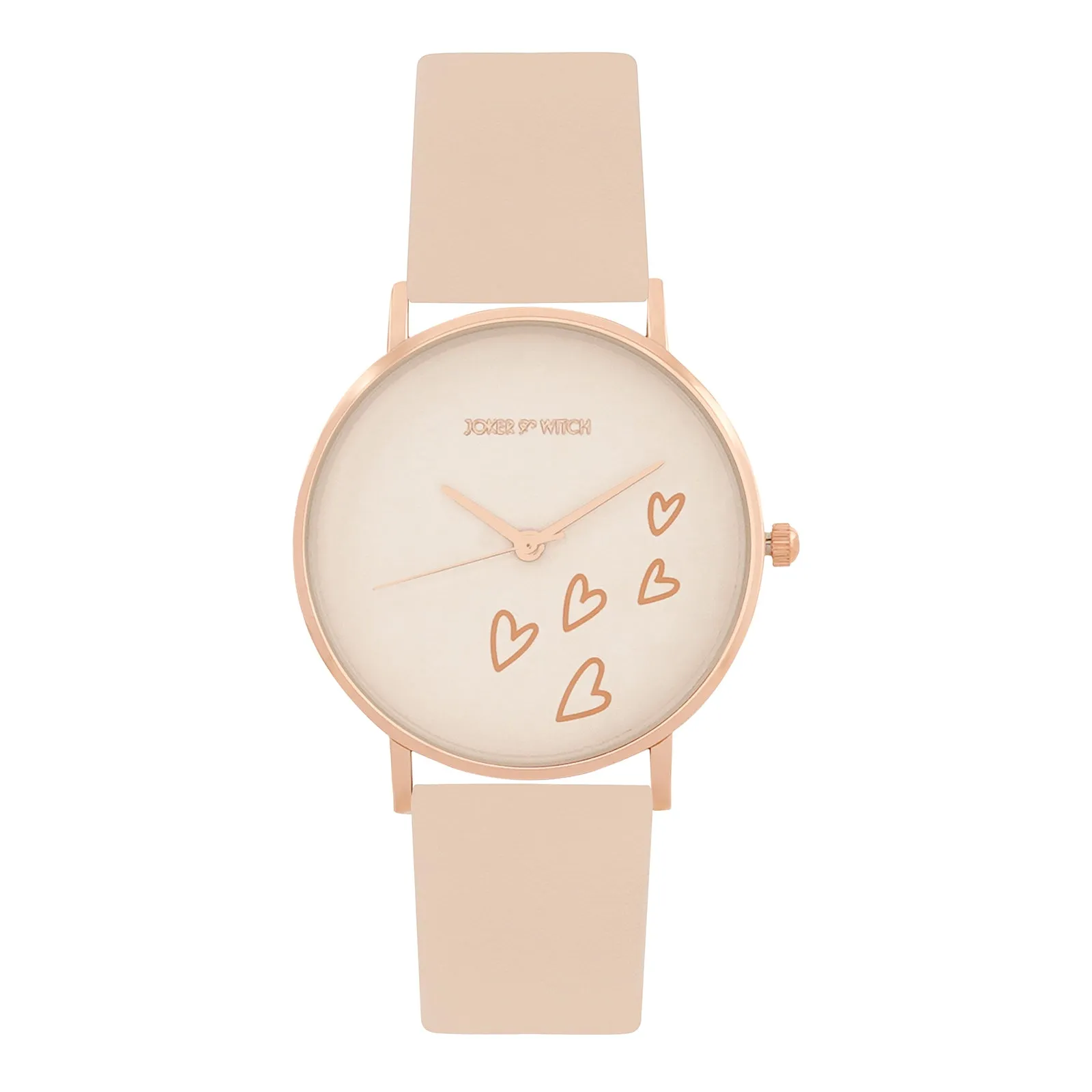 Jubilant Beige PU Strap Watch