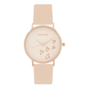 Jubilant Beige PU Strap Watch