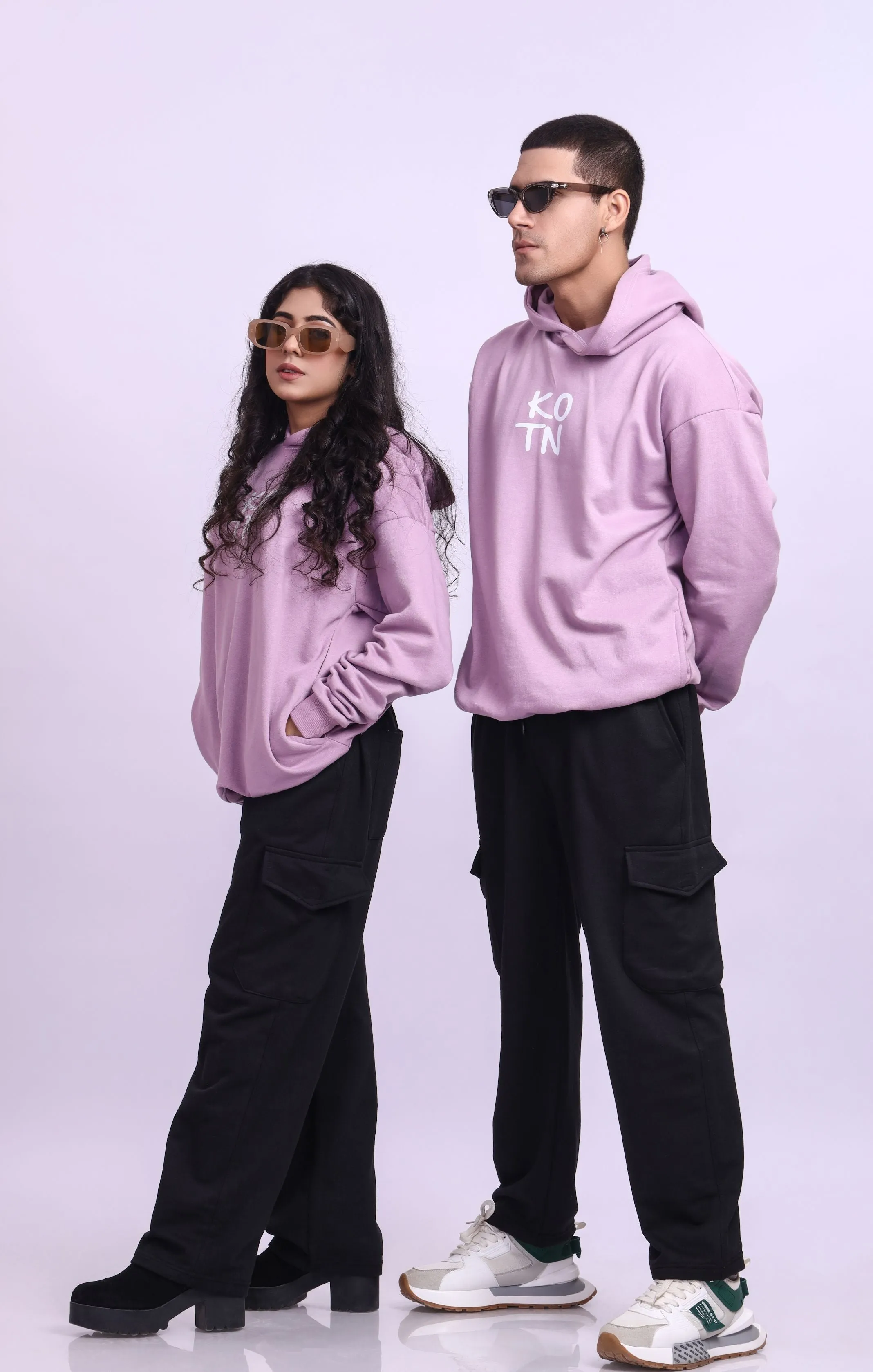 Learn The Rules Purple Oversized Hoodie