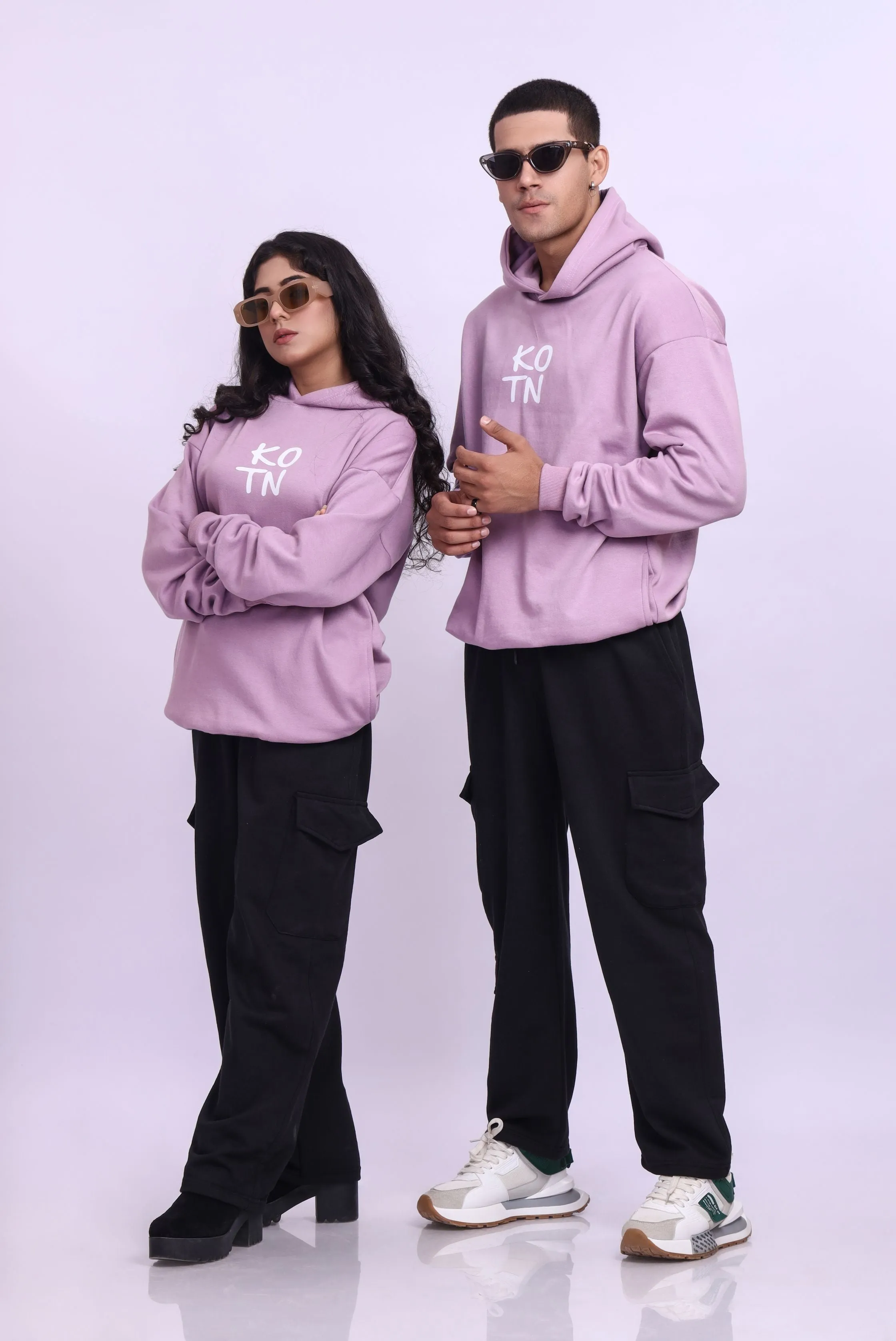 Learn The Rules Purple Oversized Hoodie