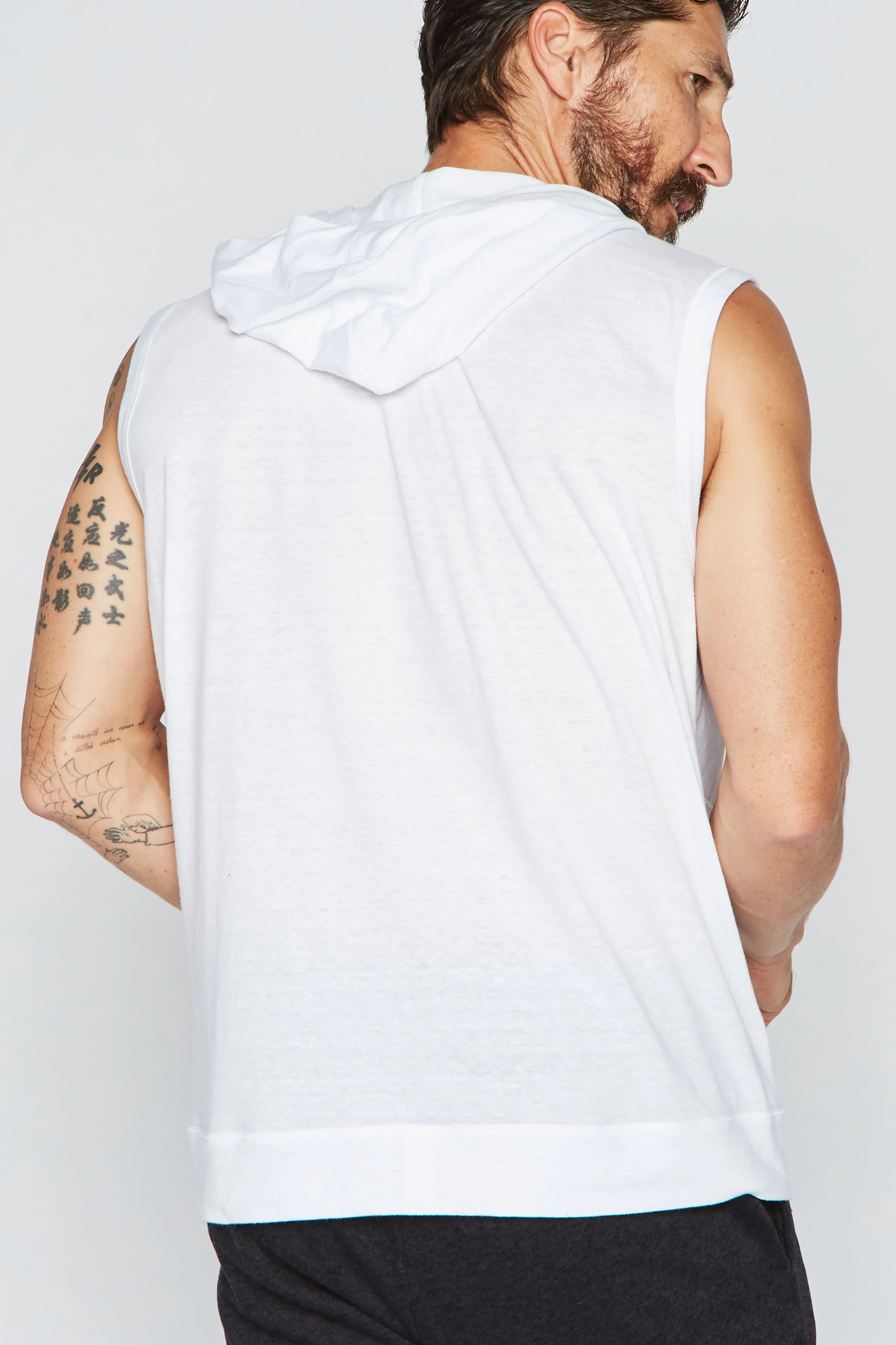 Men's Sleeveless Tri-Blend Hoodie