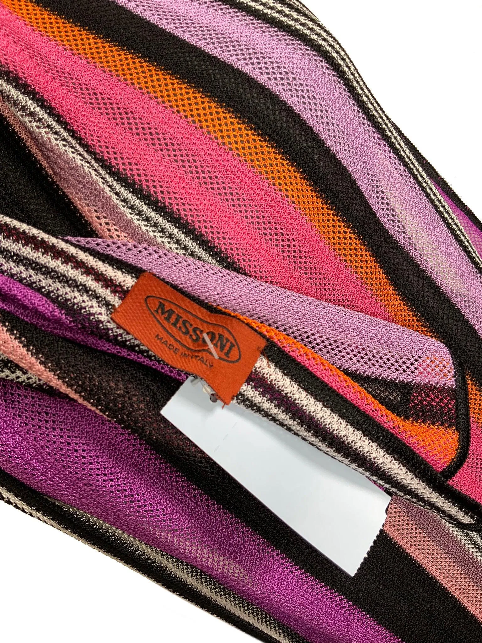 MISSONI Striped Silk Oblong Scarf