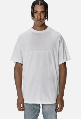 Mock Panel Tee / White