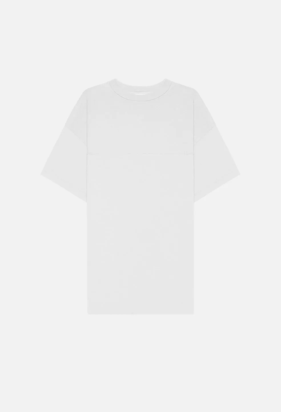 Mock Panel Tee / White