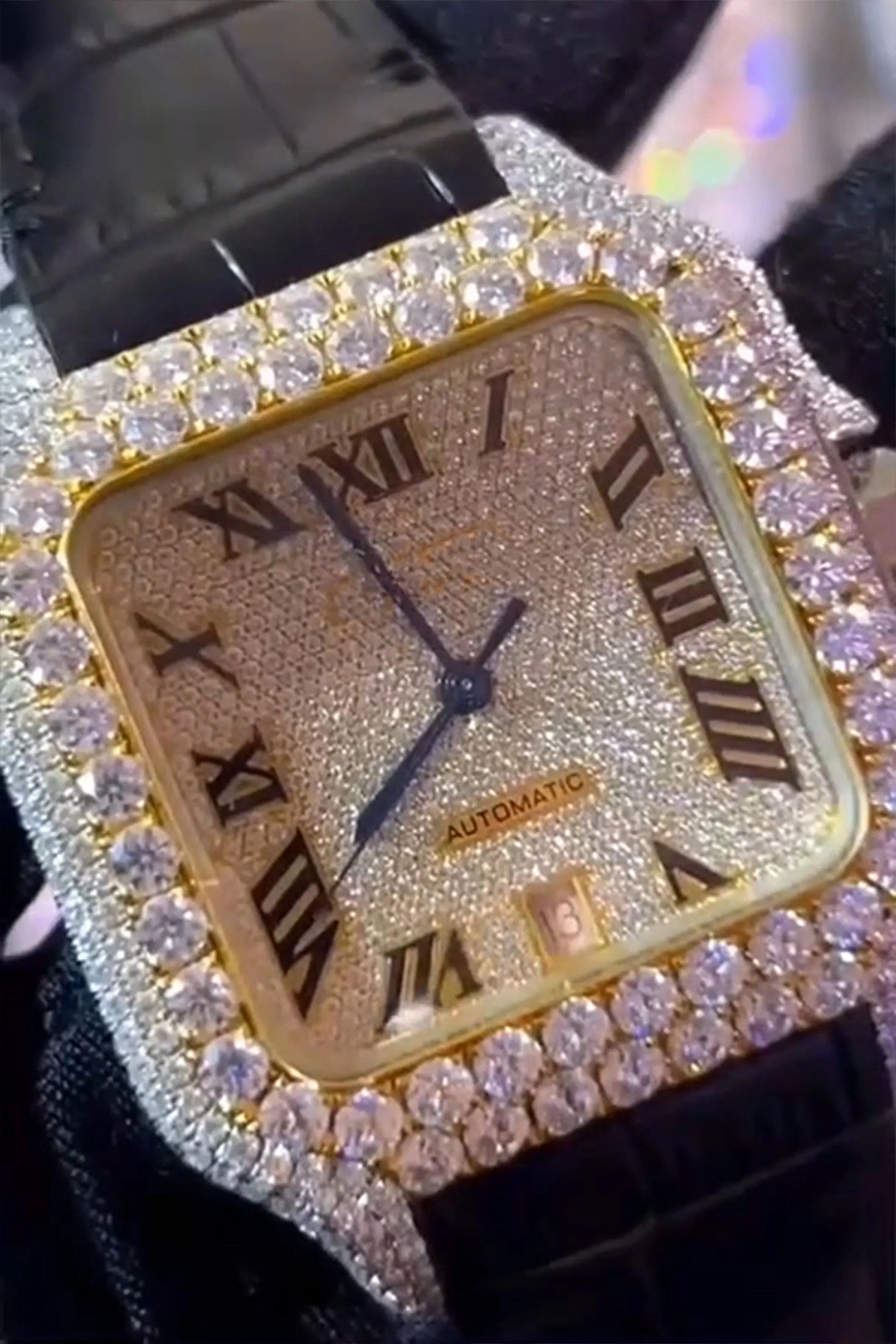 Moissanite watch | diamond watch | iced out watch | hip hop watch