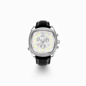 NEKTA WATCH: EMPIRE with Black Leather Strap