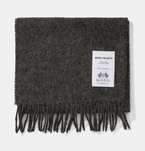 Norse Projects Moon Lambswool Scarf in Charcoal Melange