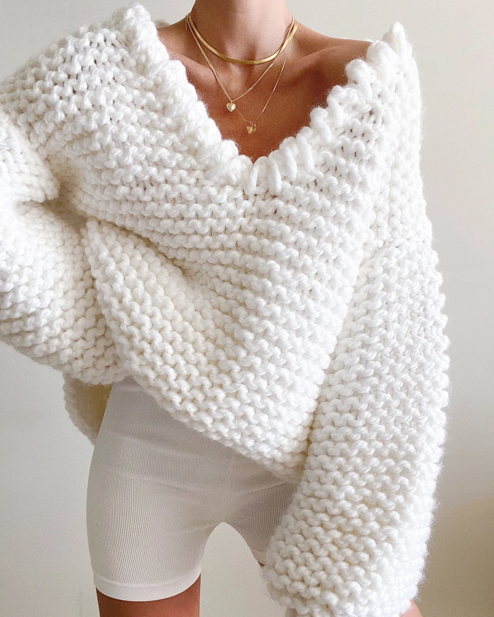 Oversized V-Neck Sweater