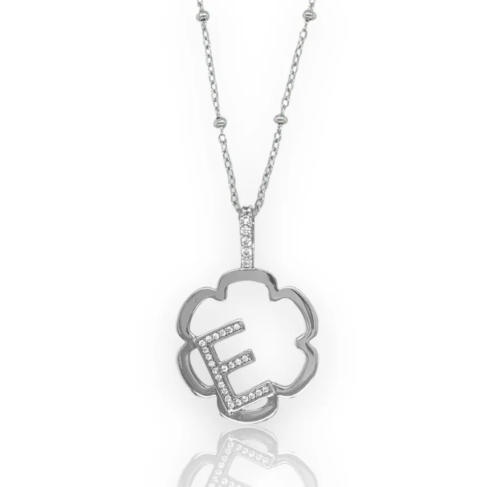 Peyton Daisy Initial Necklace