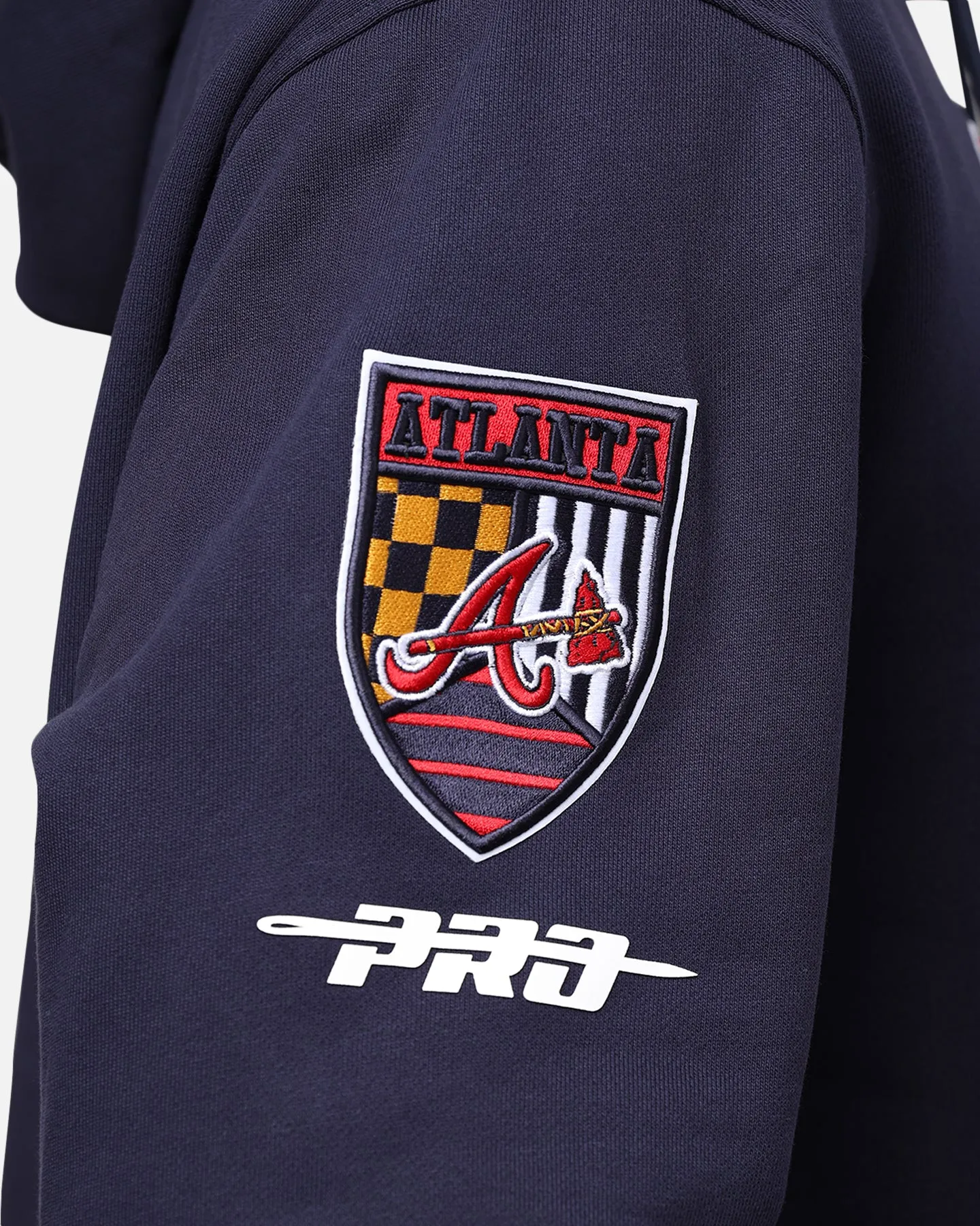 Pro Standard Atlanta Braves Fast Lane Hoodie Midnight Navy